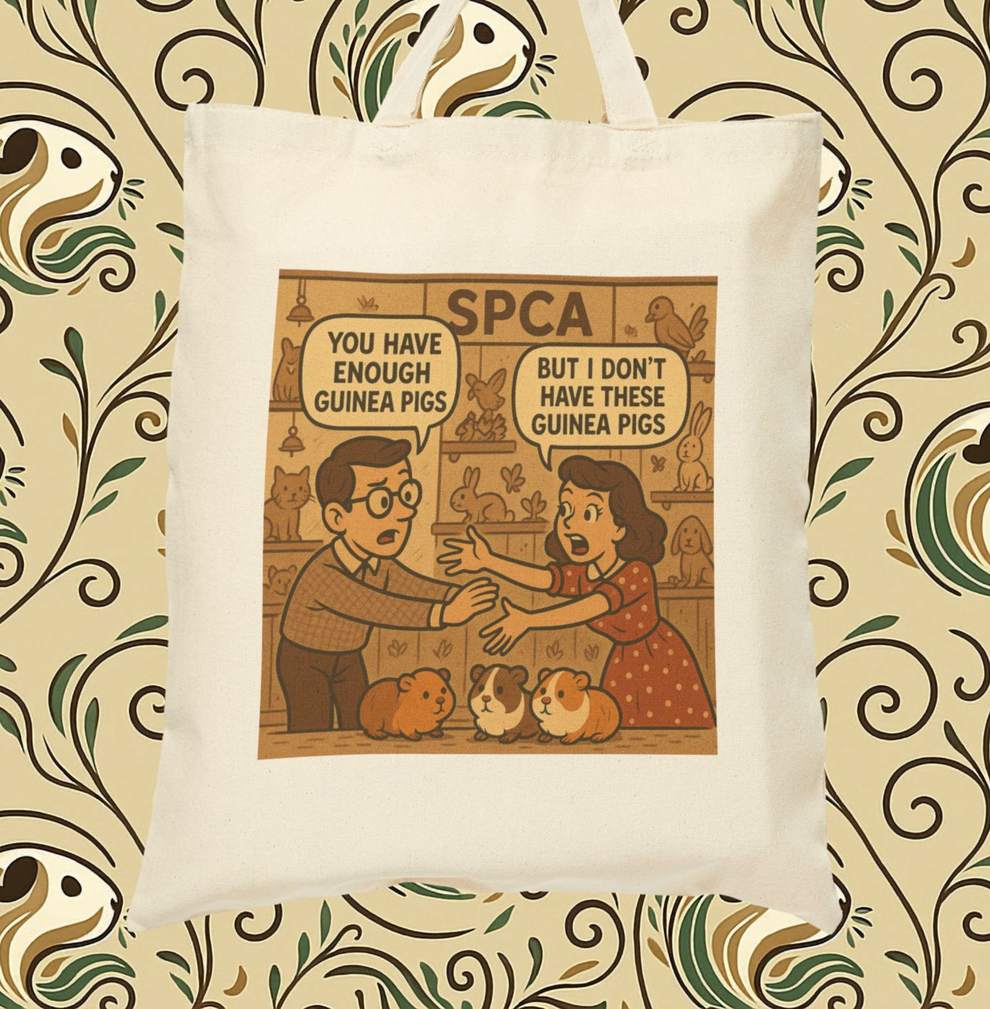 “But I Don’t Have These” Guinea Pig Tote – Cute & Quirky Gift Idea