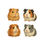 Thumbnail: Cute Watercolor Guinea Pigs - 4 Cut Stickers | Perfect for Laptop, Scrapbooking