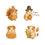 Thumbnail: 🦃 Guinea Pig Thanksgiving Sticker Set | Cute Fall Vinyl Stickers for Journals