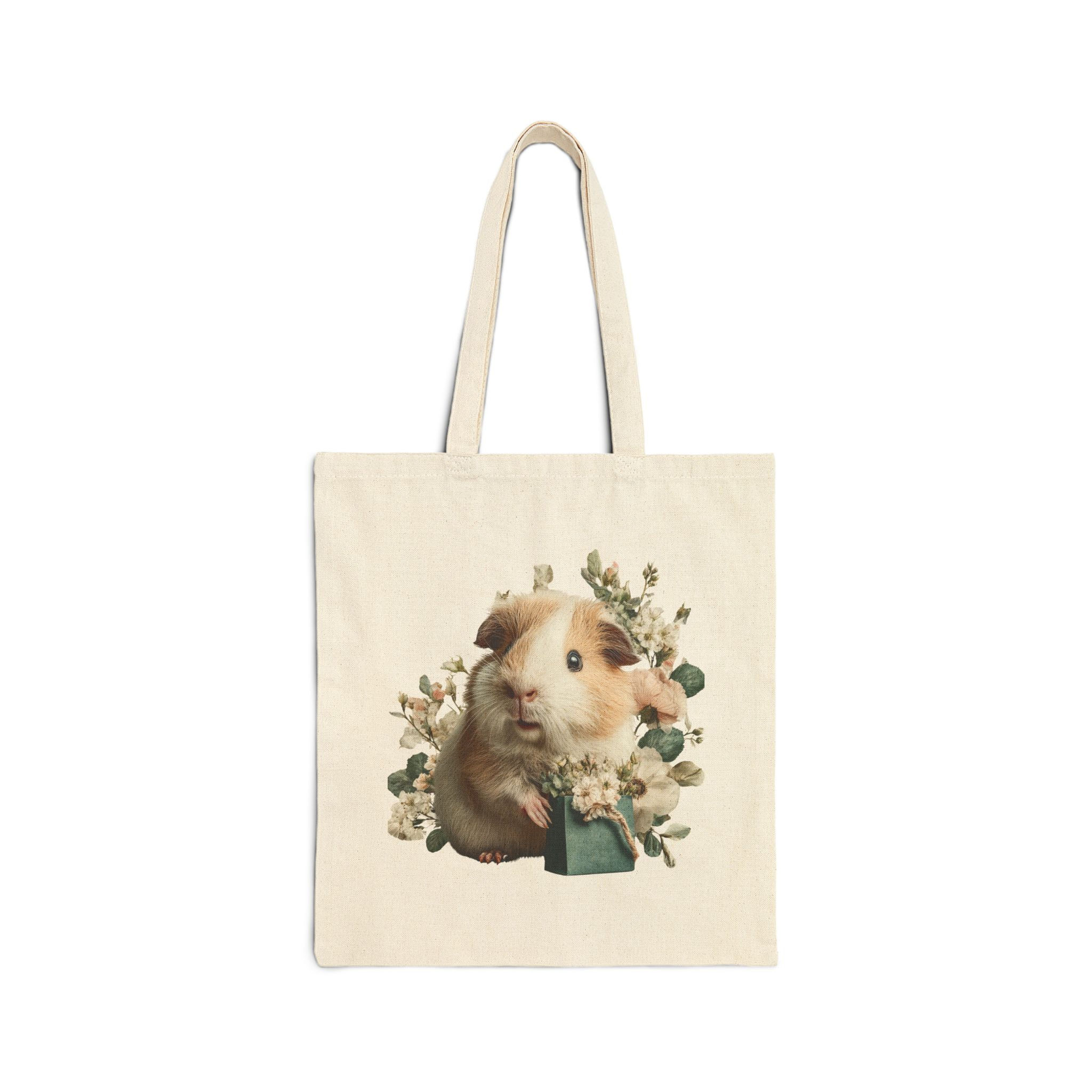 Floral Guinea Pig Tote — Cozy, Cute & Gift-Ready for Pet Lovers