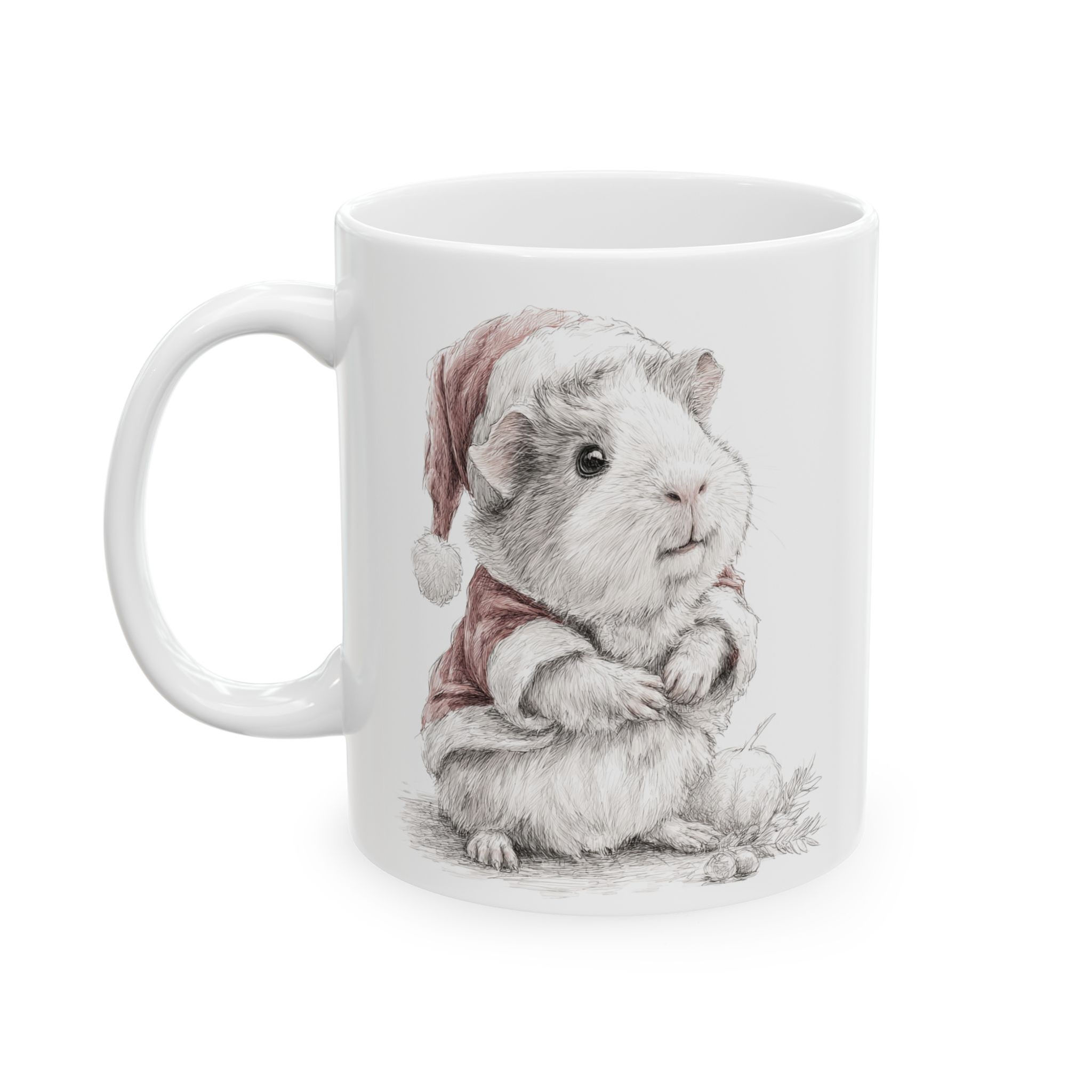 Guinea Pig Christmas Mug β’ Holiday Coffee Cup for Animal Lovers (11oz & 15oz)