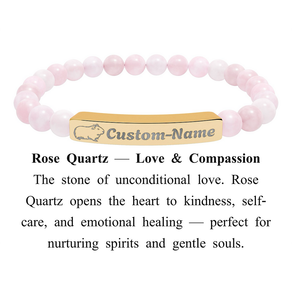Thumbnail: Custom Guinea Pig Bracelet - Howlite Rose Quartz Amazonite Onyx Jasper Turquoise