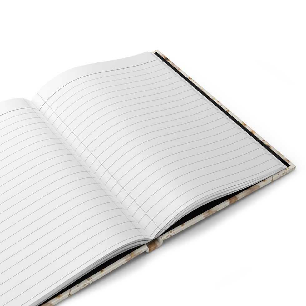 Thumbnail: Guinea Pig Hardcover Journal • Floral Cavy Notebook