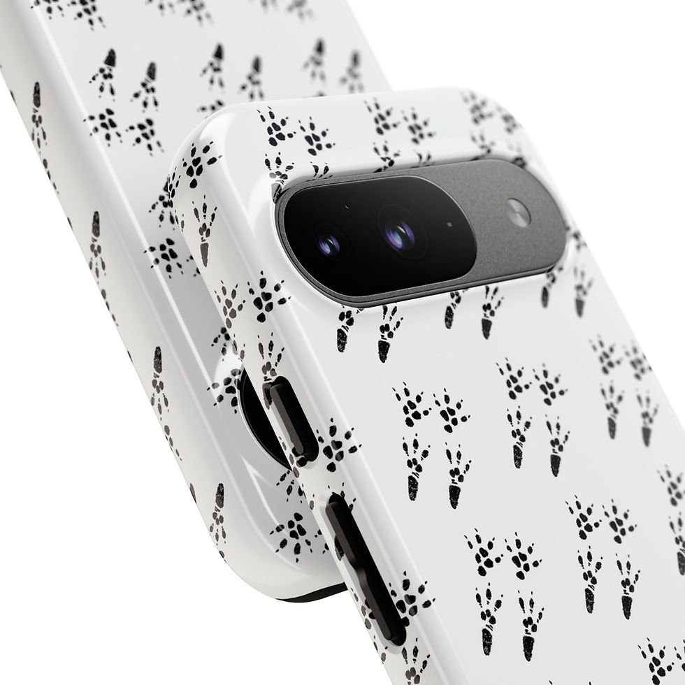 Thumbnail: Guinea Pig Paw Print Android Phone Case | Cute Minimalist Animal Lover Gift