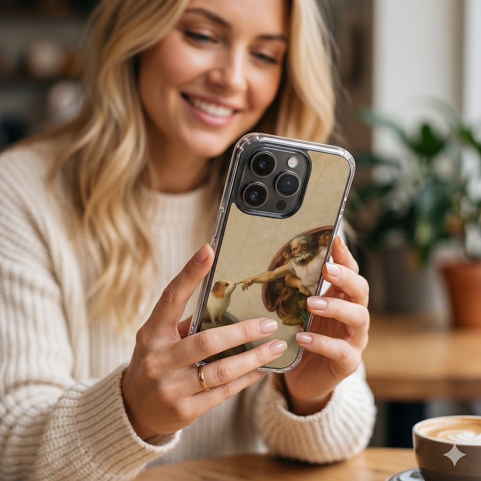 Thumbnail: Guinea Pig Creation iPhone case | Magnetic Clear Impact Case