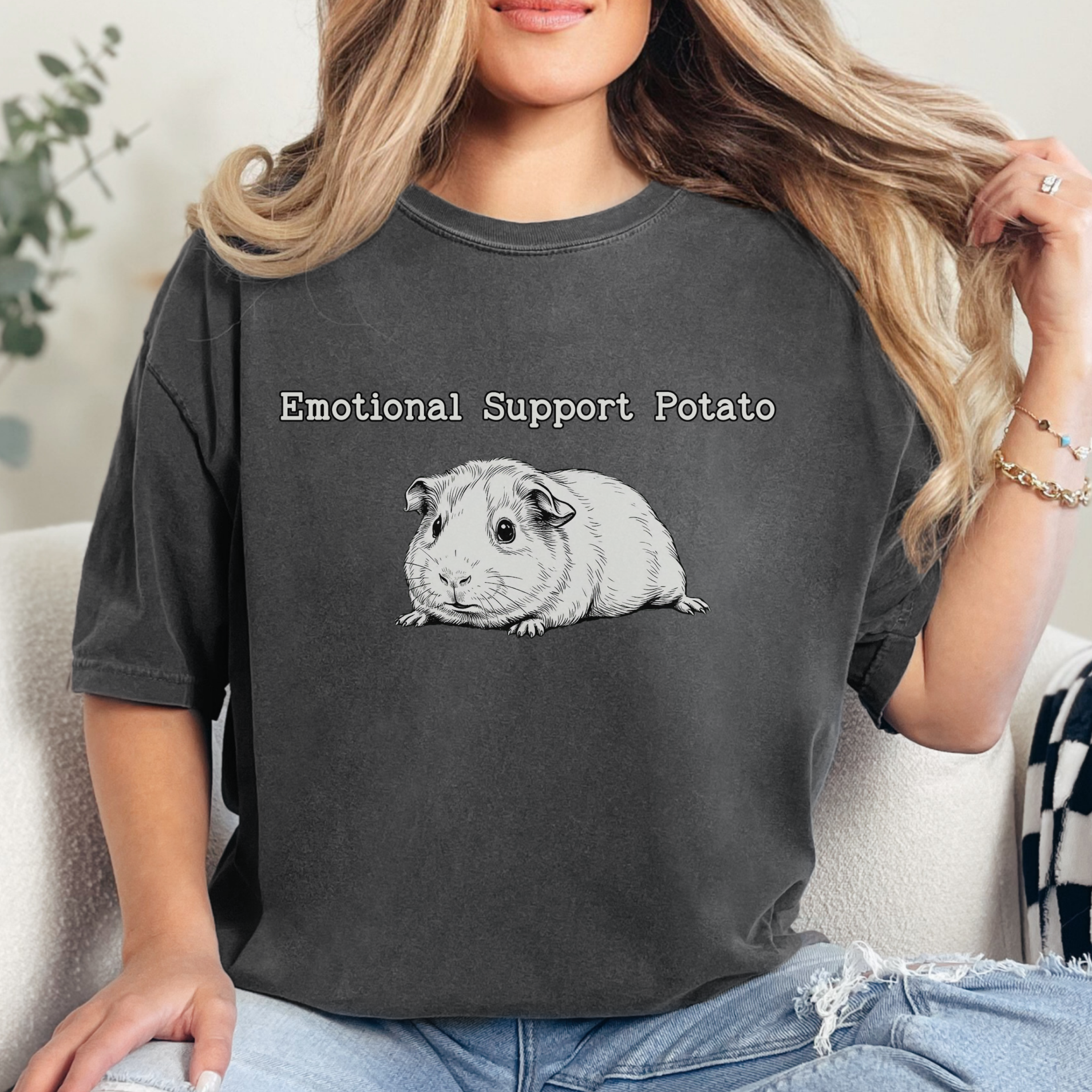 Emotional Support Potato Guinea Pig T-Shirt