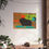 Thumbnail: Mid-Century Black Guinea Pig Matte Poster | Retro Atomic Wall Art