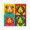 Thumbnail: Guinea Pig Pop Art Sticker - Colorful Square Vinyl Decal - Animal Art