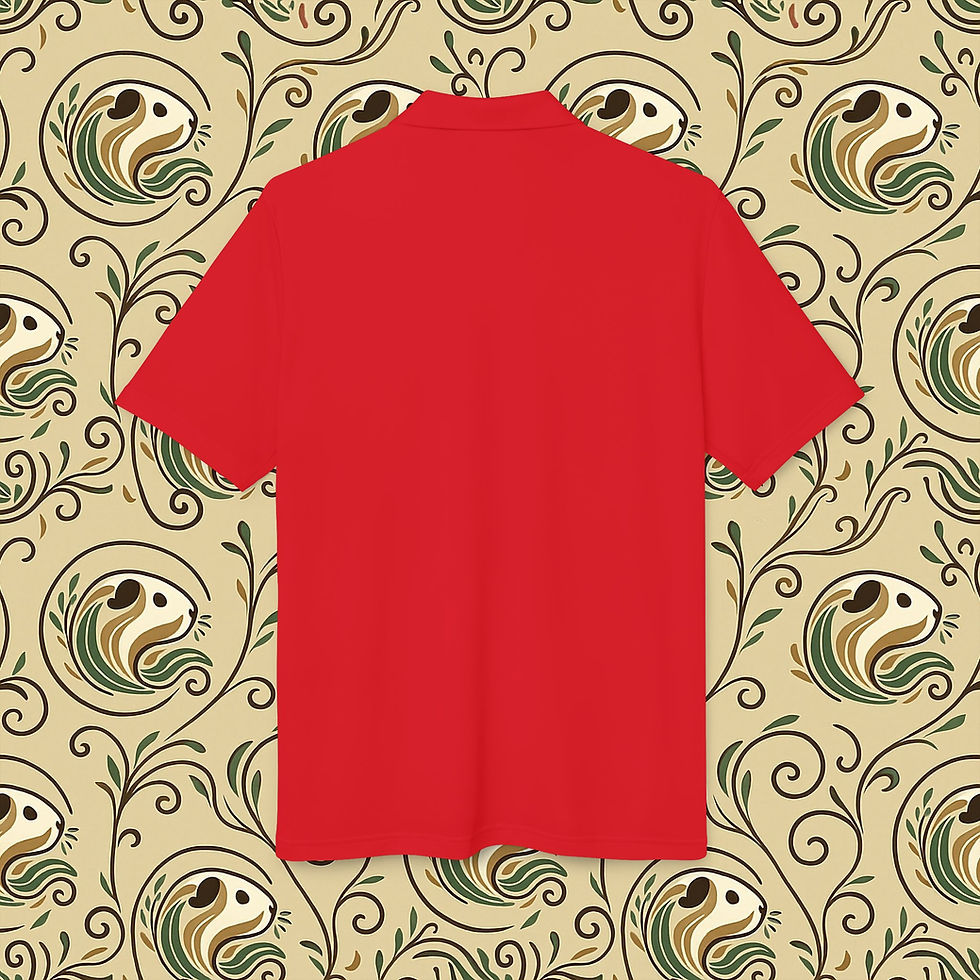 Thumbnail: Polo Shirt Guinea Pig Lover Design- Comfortable Sporty Top for Athletes