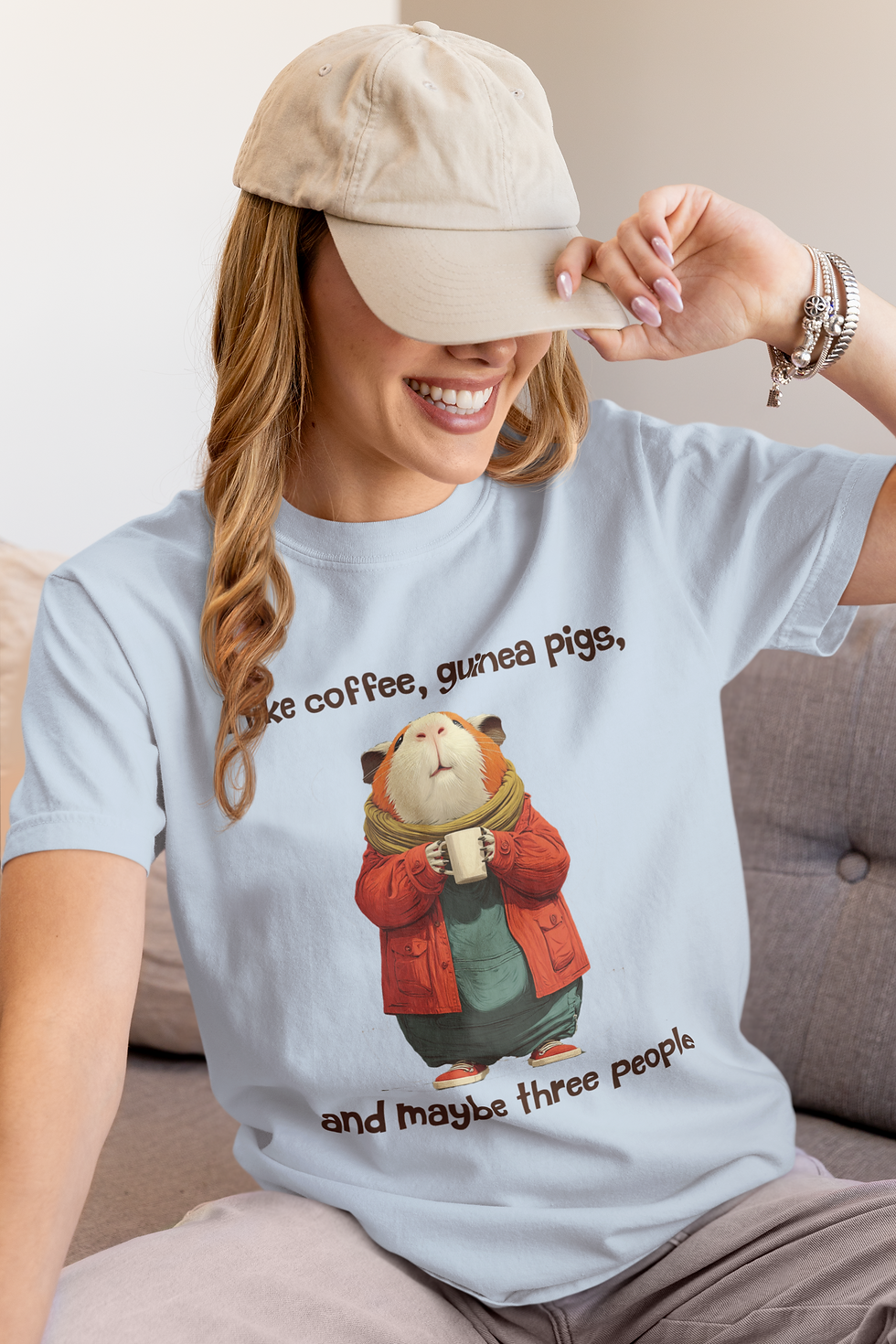 Thumbnail: Guinea Pig Coffee Shirt - Funny Guinea Pig T-Shirt 