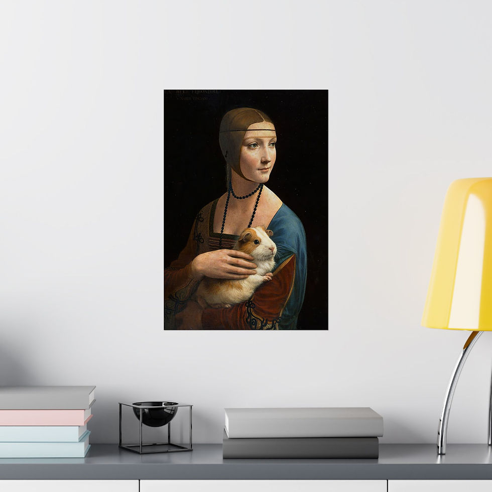 Thumbnail: Renaissance Guinea Pig Poster, Lady with a Guinea Pig Print