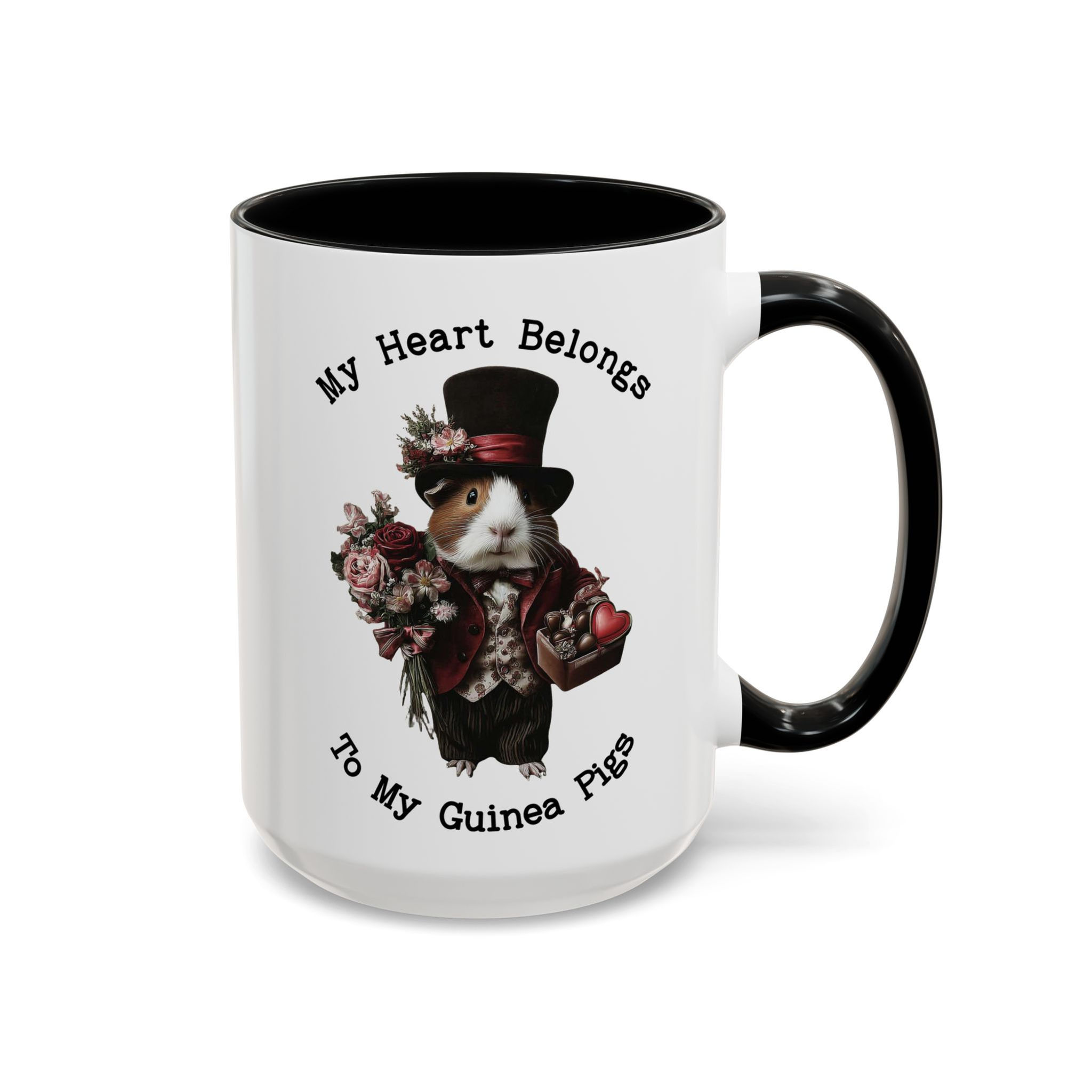 Guinea Pig Mug, My Heart Belongs to My Guinea Pigs, Cavy Lover Gift