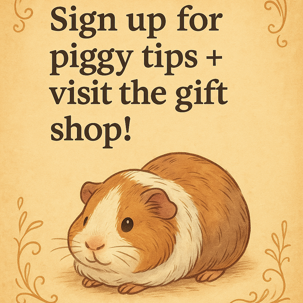 A guinea pig is resting on the ground.