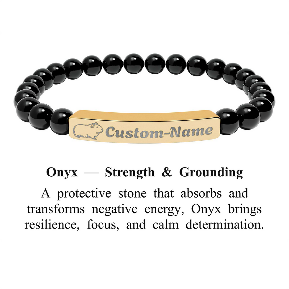 Thumbnail: Custom Guinea Pig Bracelet - Howlite Rose Quartz Amazonite Onyx Jasper Turquoise
