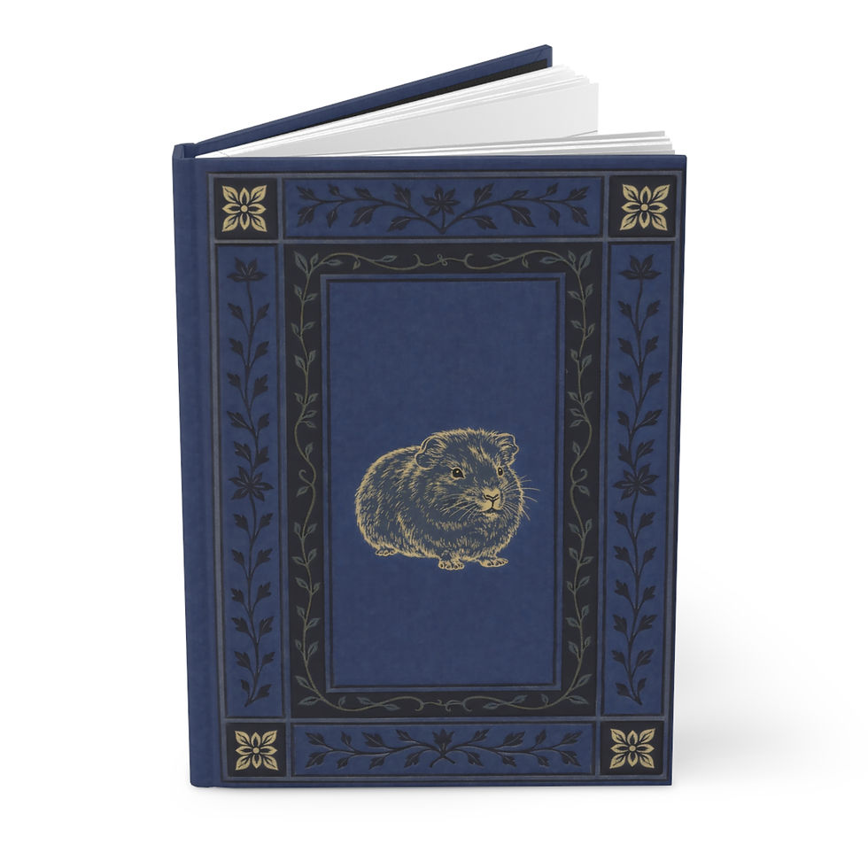 Thumbnail: Guinea Pig Hardcover Journal — Classic Blue Matte Notebook