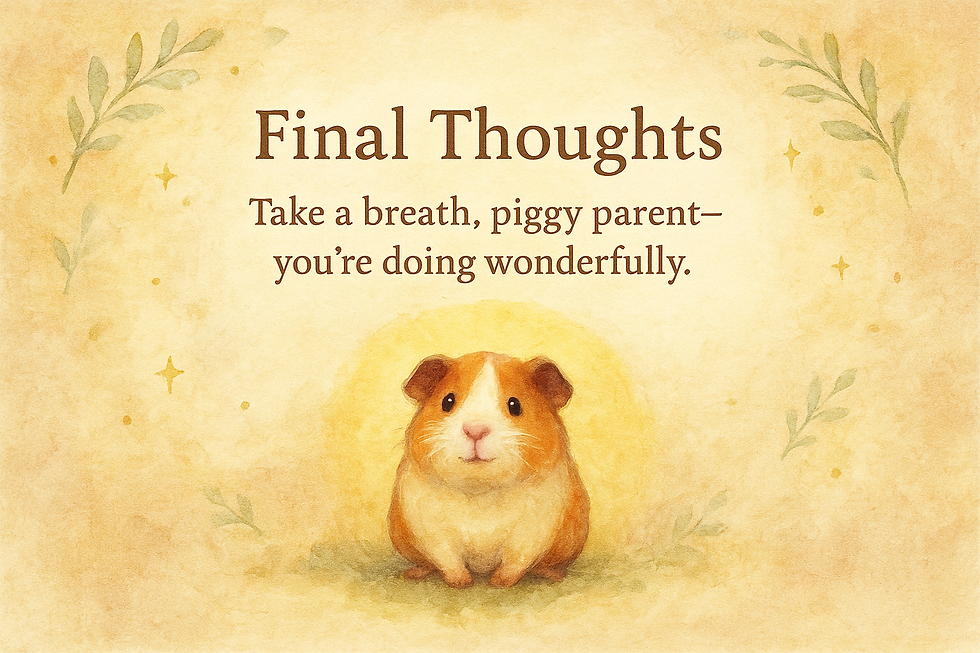 A guinea pig is resting and is looking at the viewer.