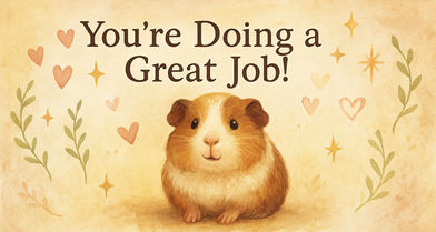 A guinea pig is resting, looking at the viewer.