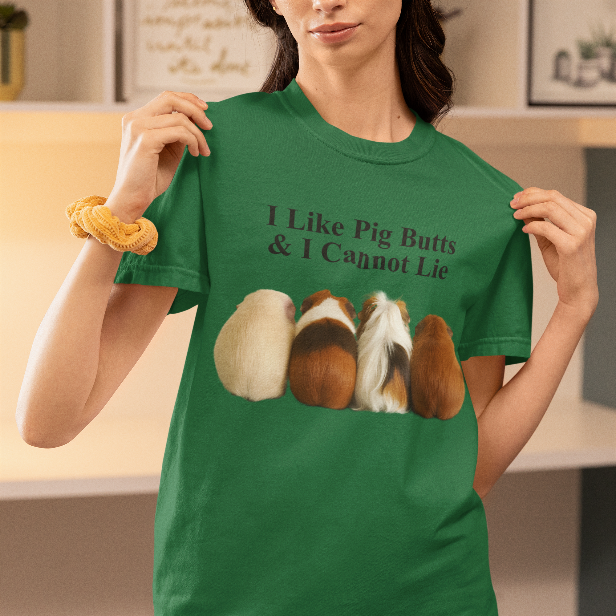 I Like Pig Butts – Cute & Funny Guinea Pig Luxe T-shirt