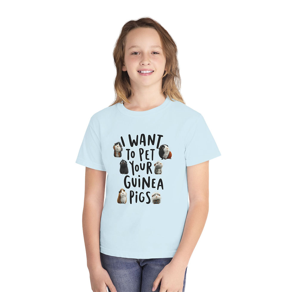 Thumbnail: Kids Guinea Pig T-Shirt - Cute Guinea Pig Shirt for Kids 