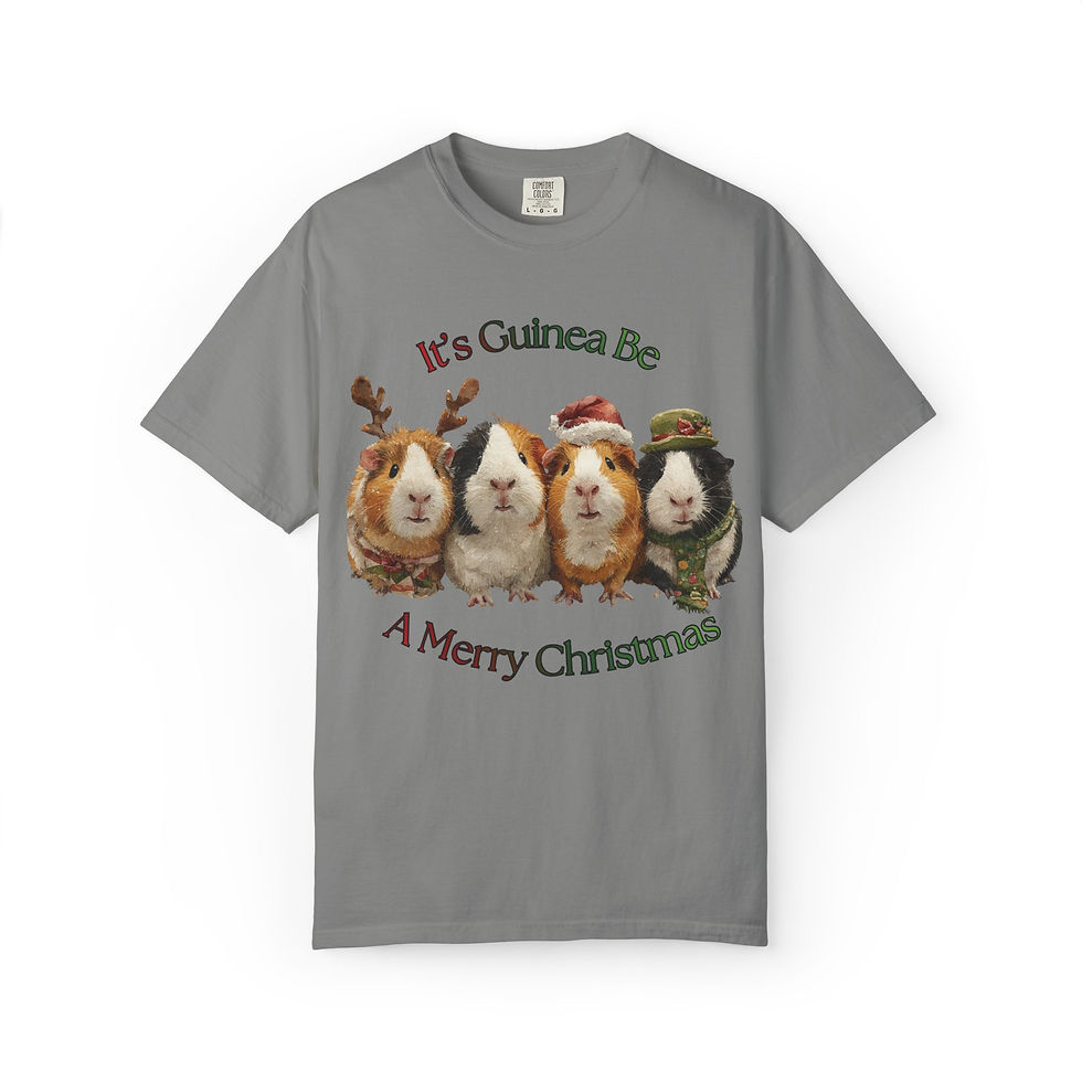 Thumbnail: Guinea Be a Merry Christmas T-Shirt — Cute Guinea Pig Holiday Tee