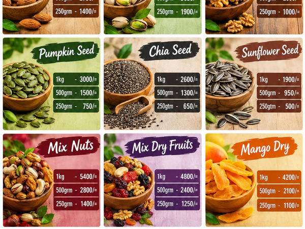 Online Mart Nuts, Dry Fruits and Seeds Assortment