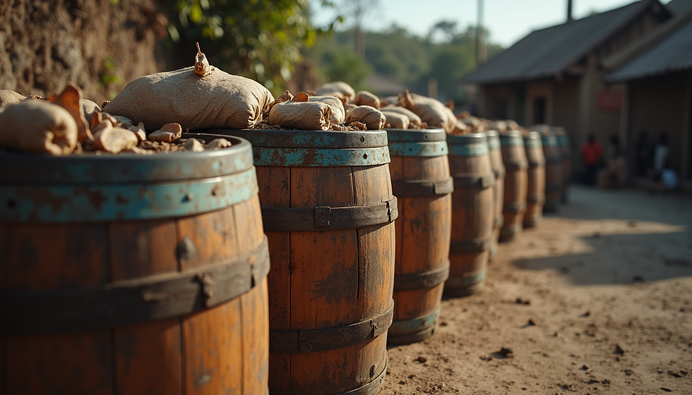 Five Barrels of Hope En Route to Jamaica Empowering Families in Need