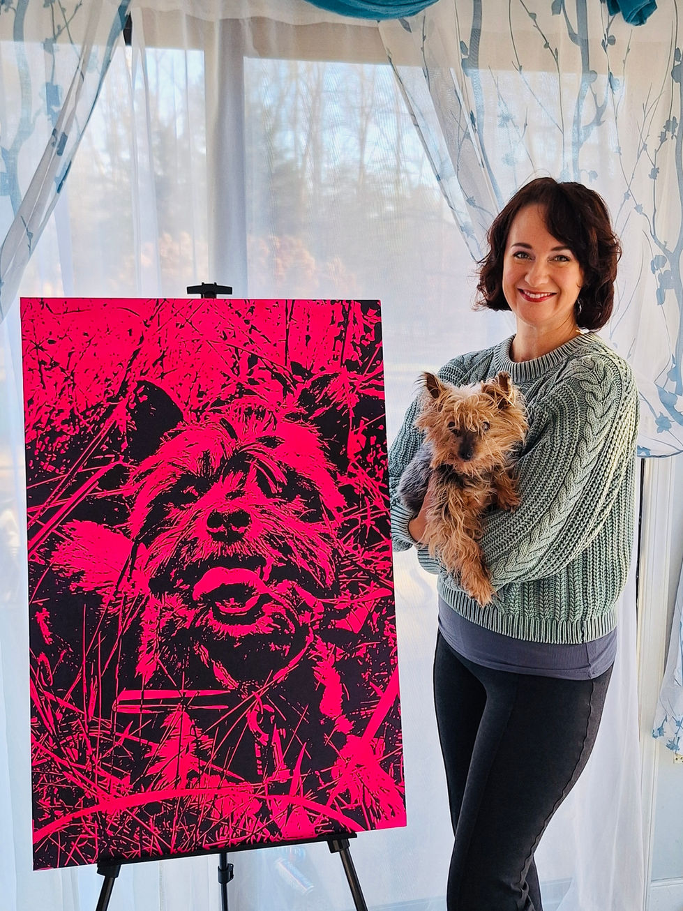 Pet portrait by Lacyn