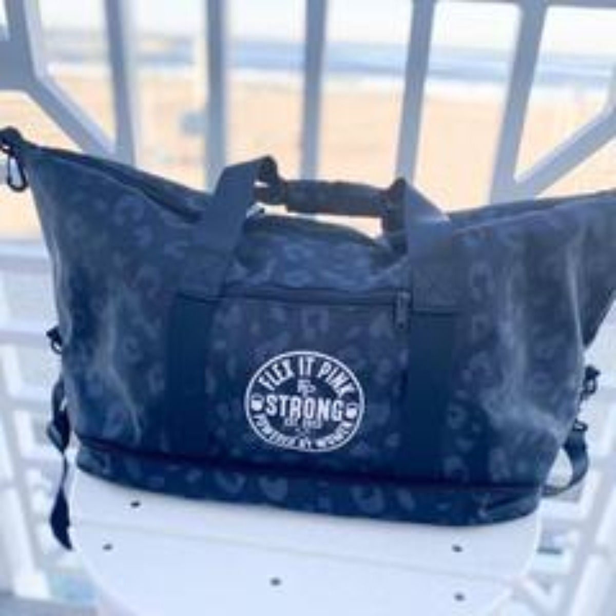 21LE02012 Leopard Gym Bag/Weekender BagS2