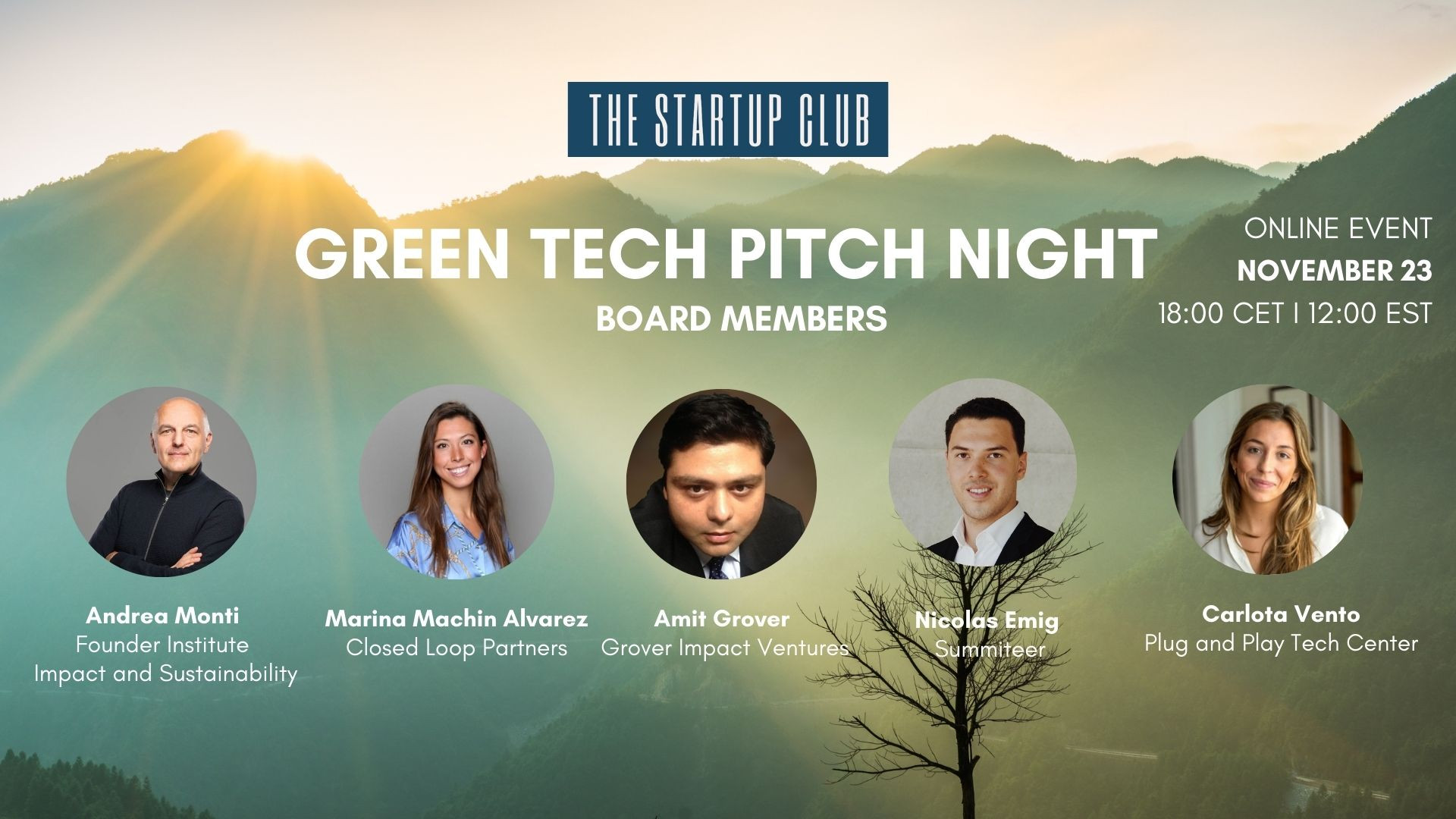 Green Tech Pitch Night II | Startupclub