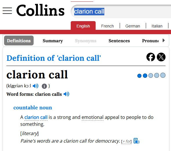 Thumbnail: Clarion Call with Colleen