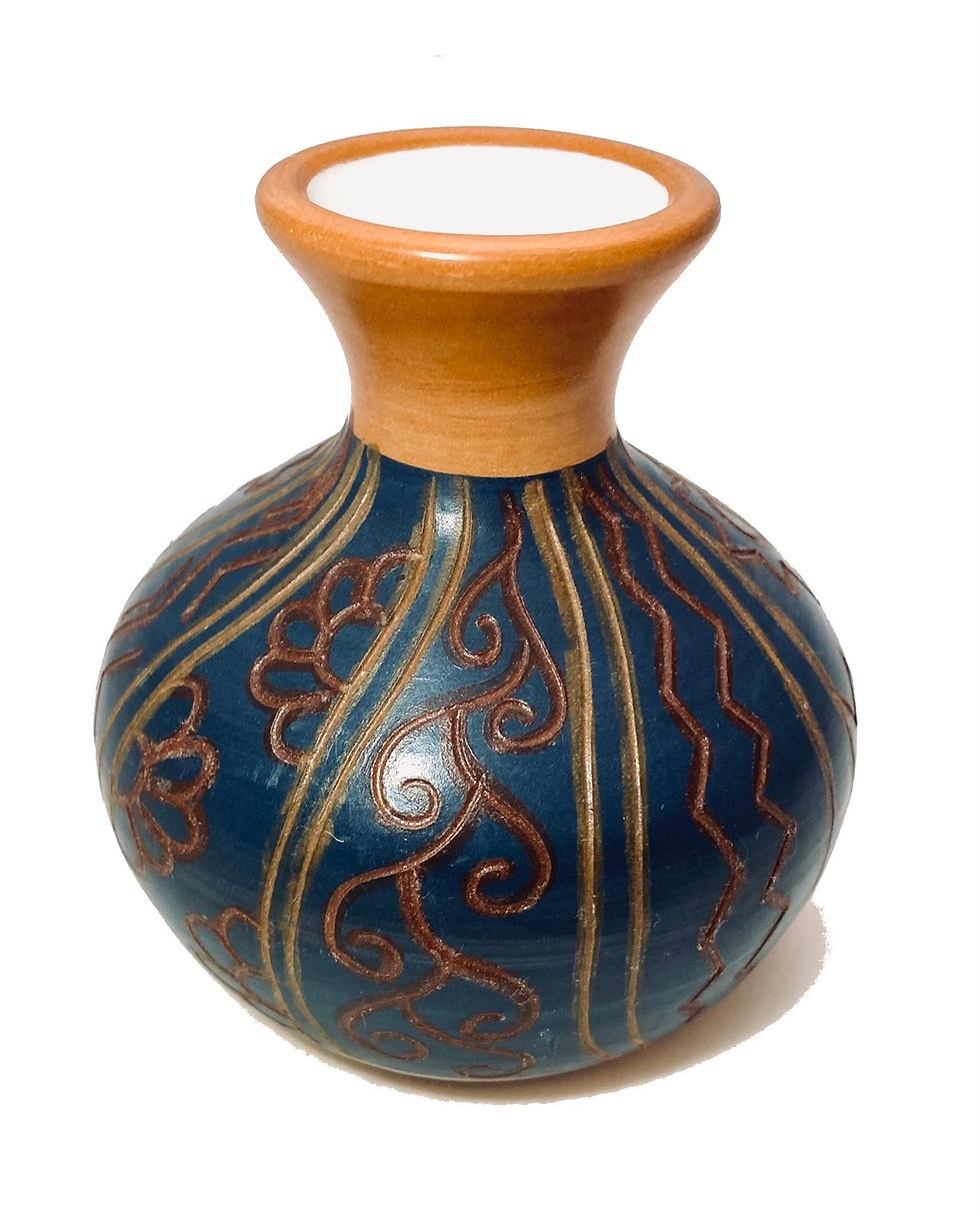 Thumbnail: Seminario Ceramics Handmade Vases 4 x 3.5 inch