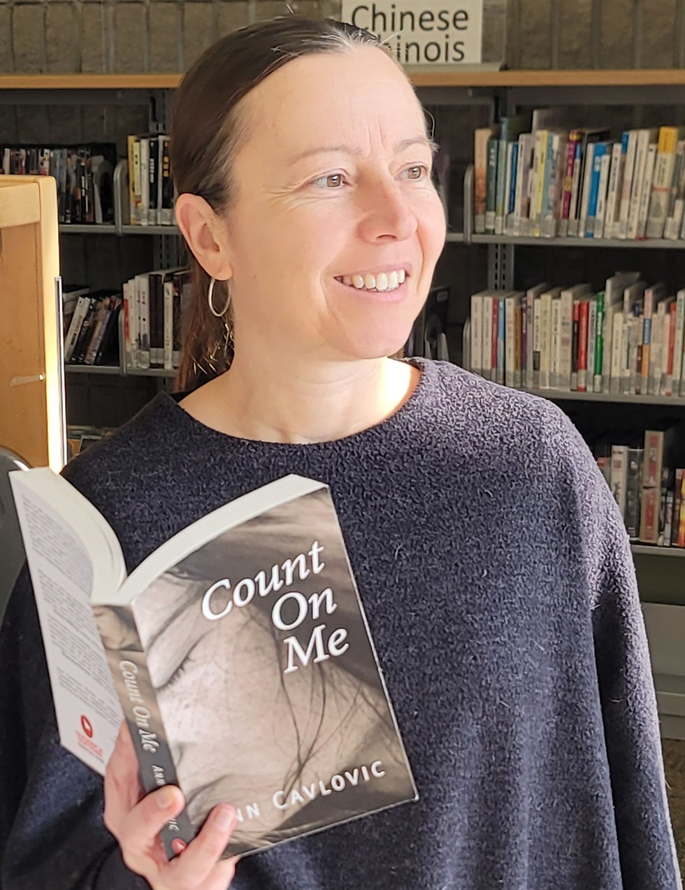 Writer Ann Cavlovic, author of Count on Me