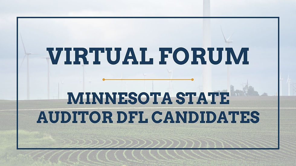 Minnesota State Auditor Virtual Forum
