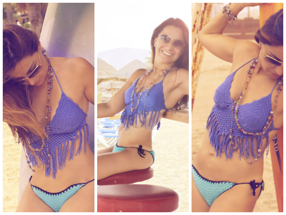 Festival tassel Crop Top Free Crochet Pattern