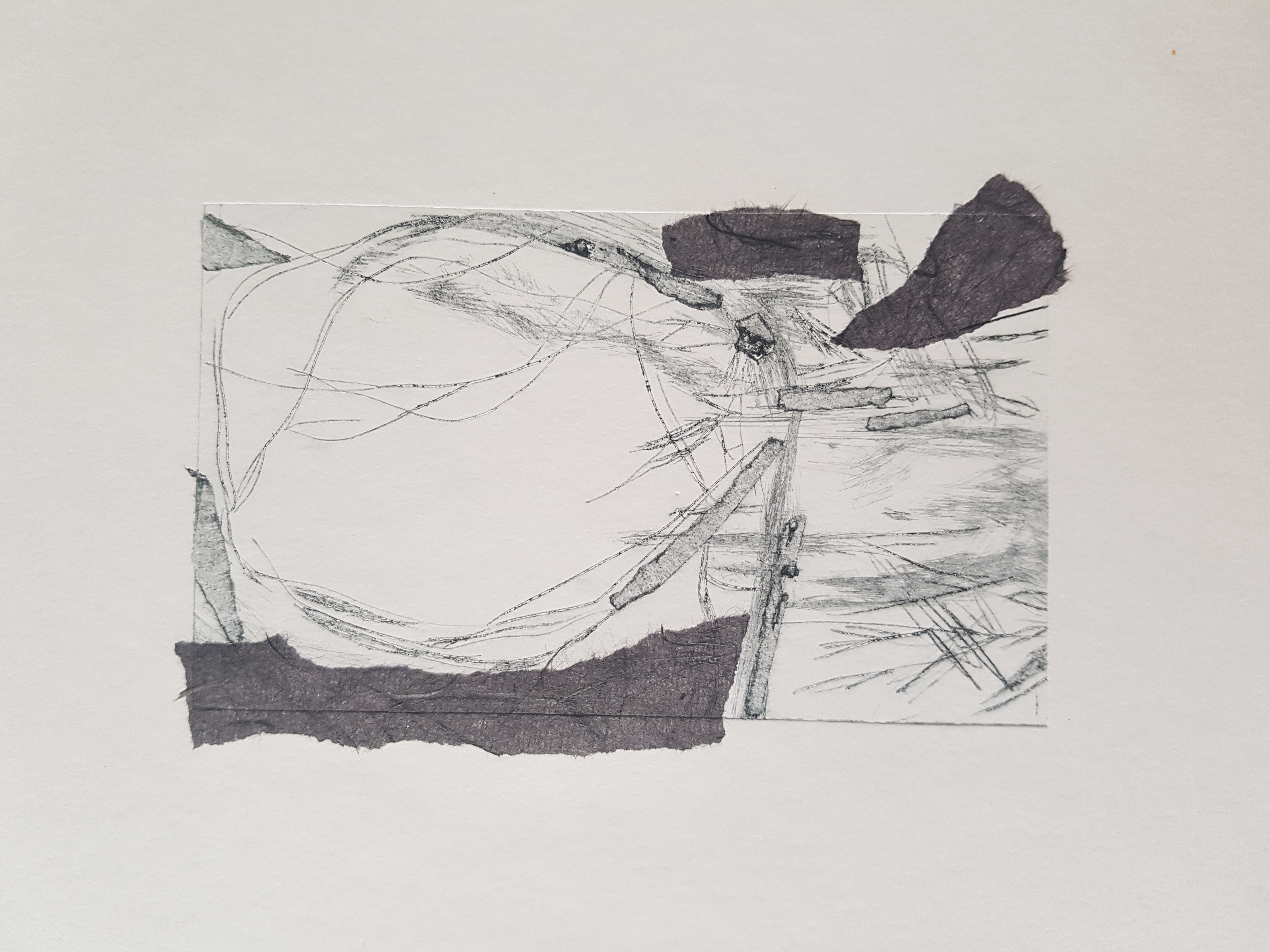 DryPoint etching of Landscape