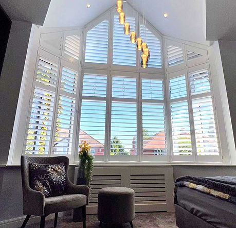 custom apex shaped shutters bespoke
