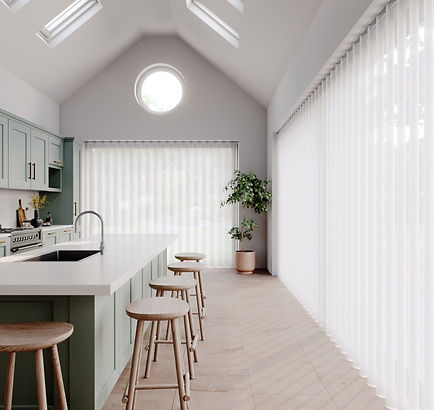 Worsley voile blinds wave