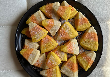 Vanilla Candy Corn Sugar Cookies