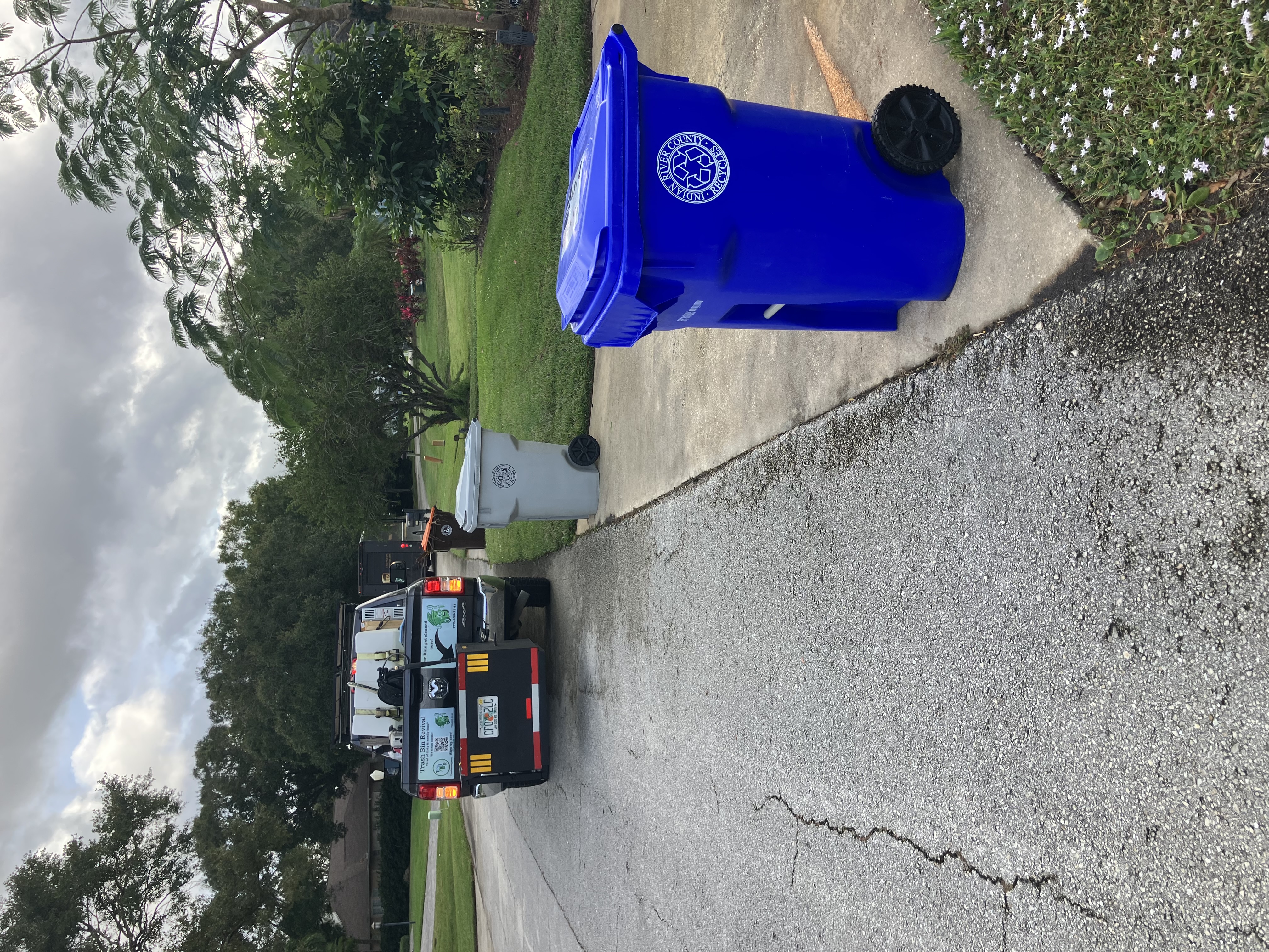 A professional pressure washing nozzle in action.