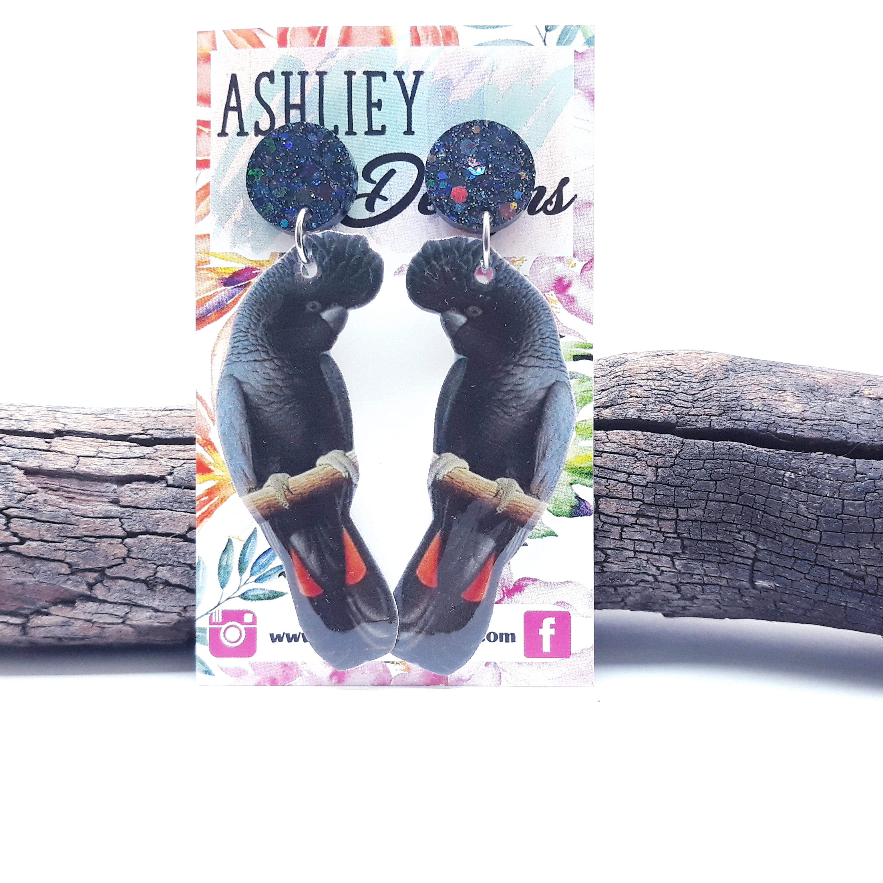 Black Cockatoo Dangles