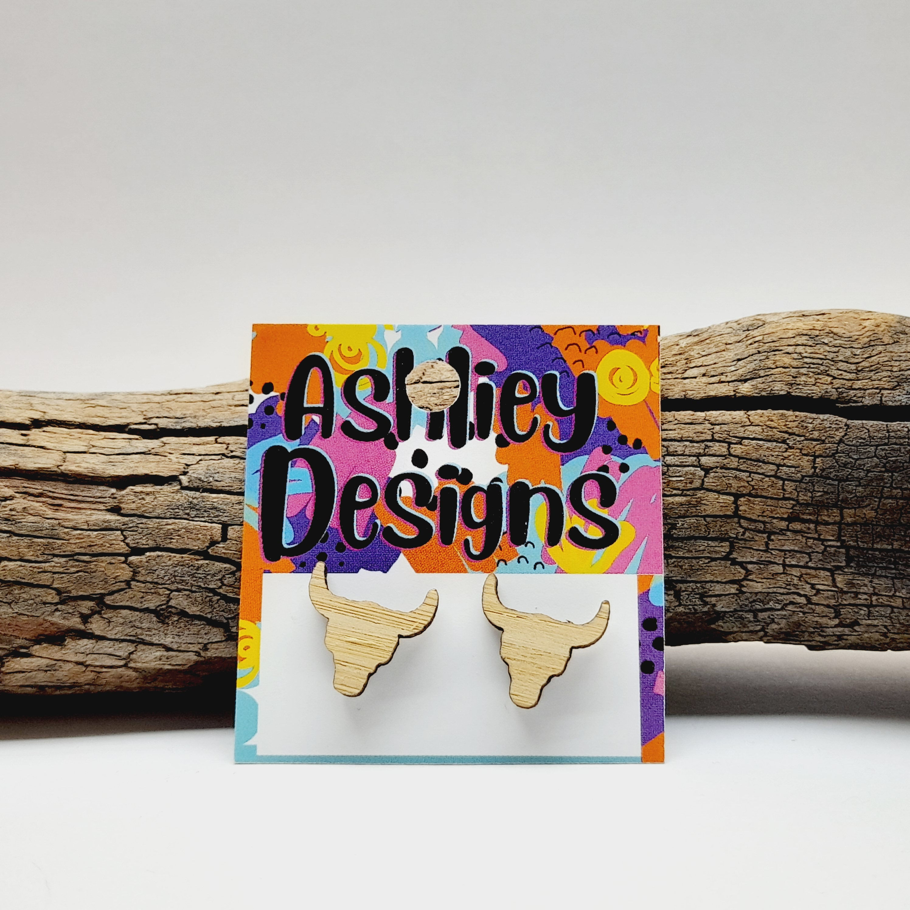 Wood Steer Head Studs