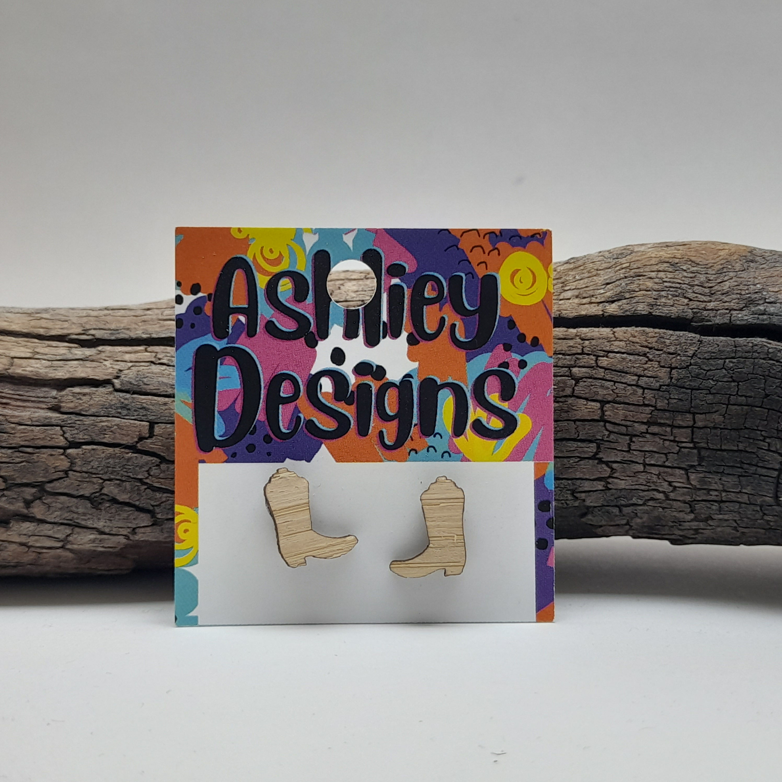 Wood Cowboy Boot Studs