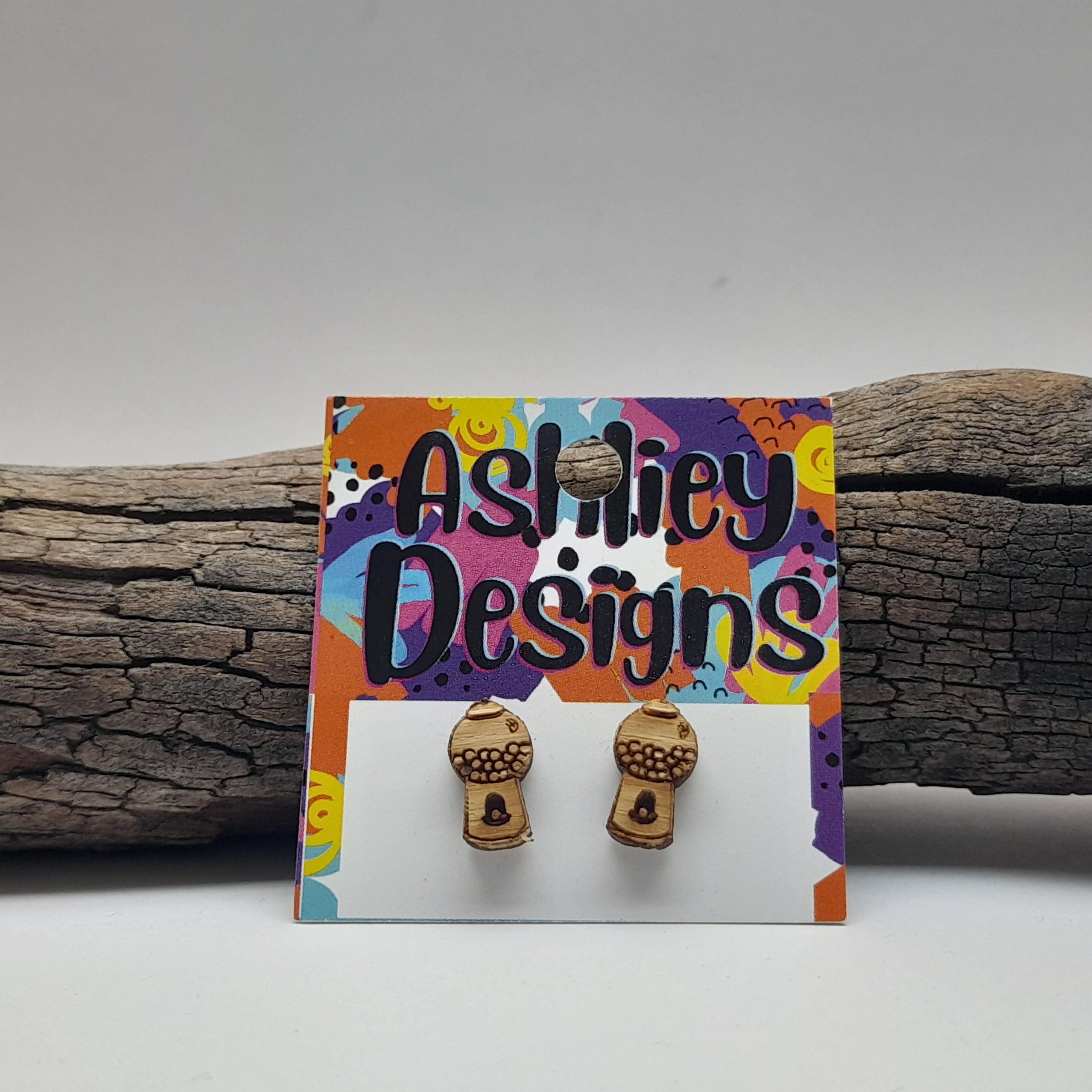 Wood Gum Ball Machine Studs