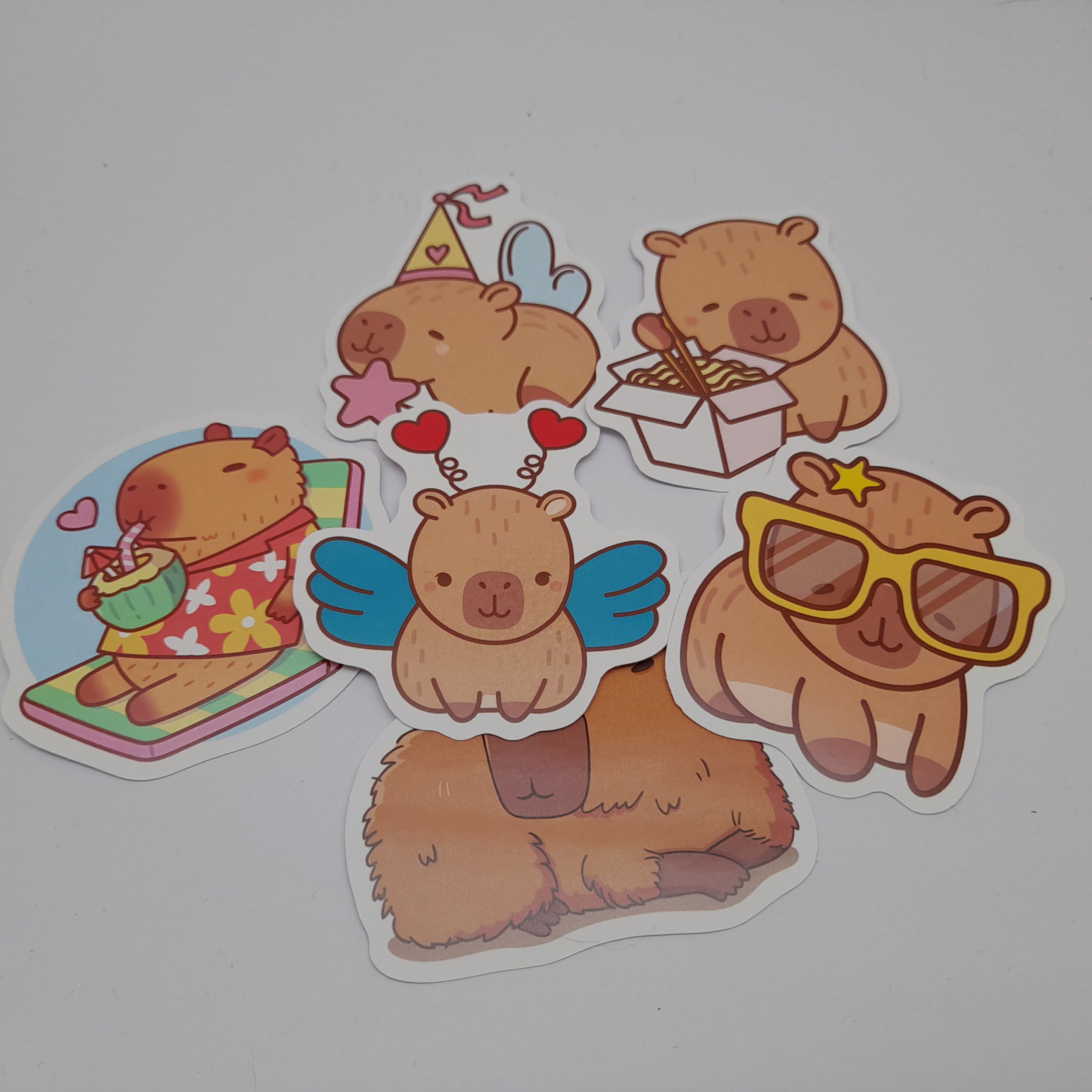 Mixed Capybara Theme Stickers