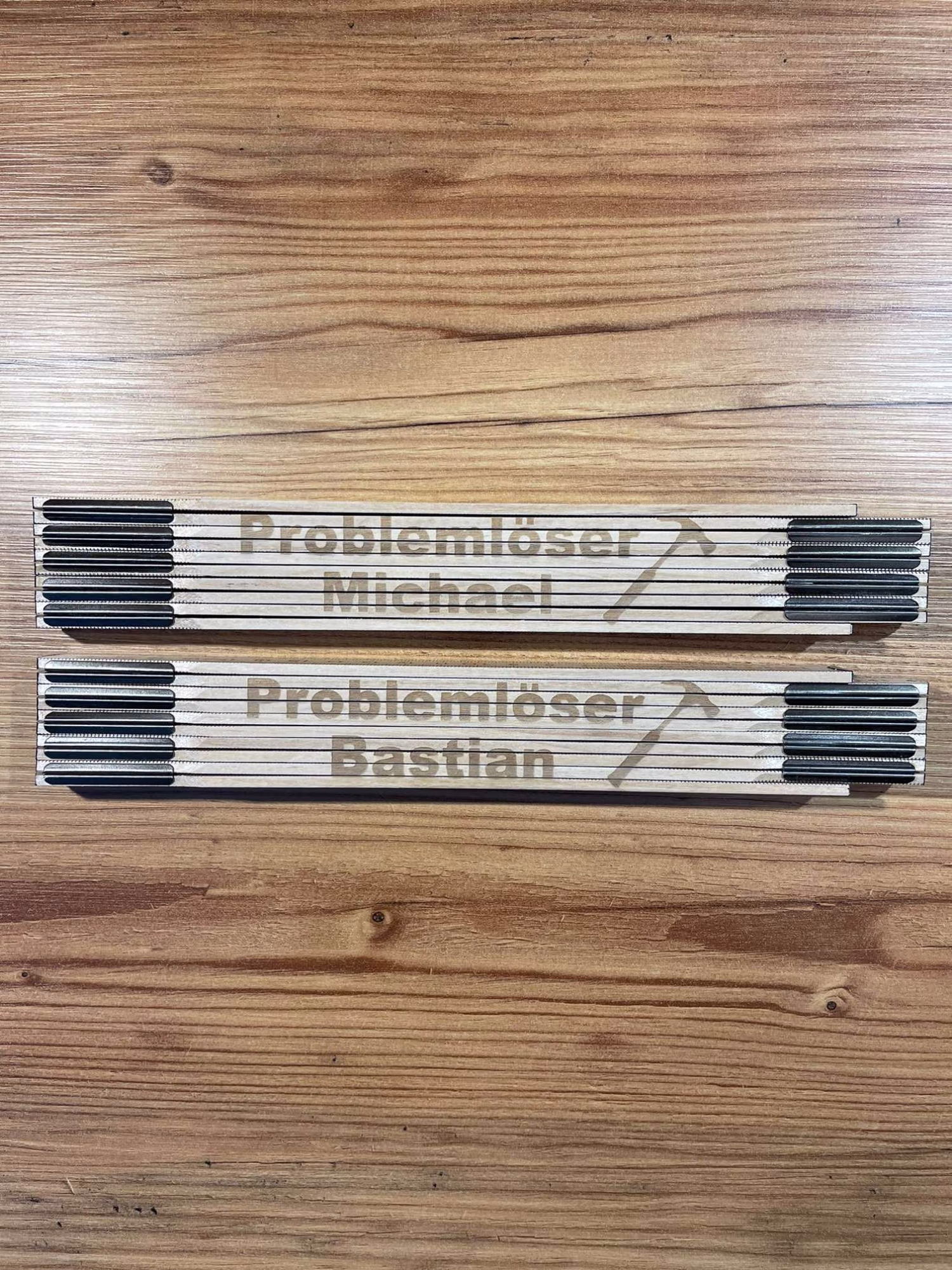 Personalisierter Zollstock mit Gravur – witziges Geschenk für Handwerker, Heimwerker oder Kollegen mit individueller Aufschrift
