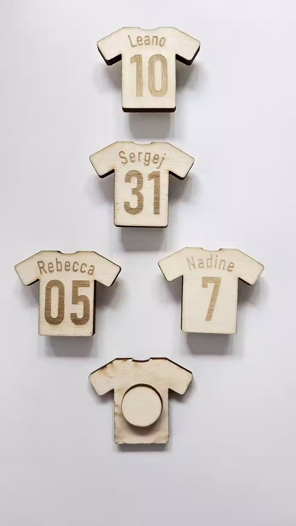 Miniaturbild: Flaschenabdeckung personalisiert als Fußballtrikot mit Name und Nummer