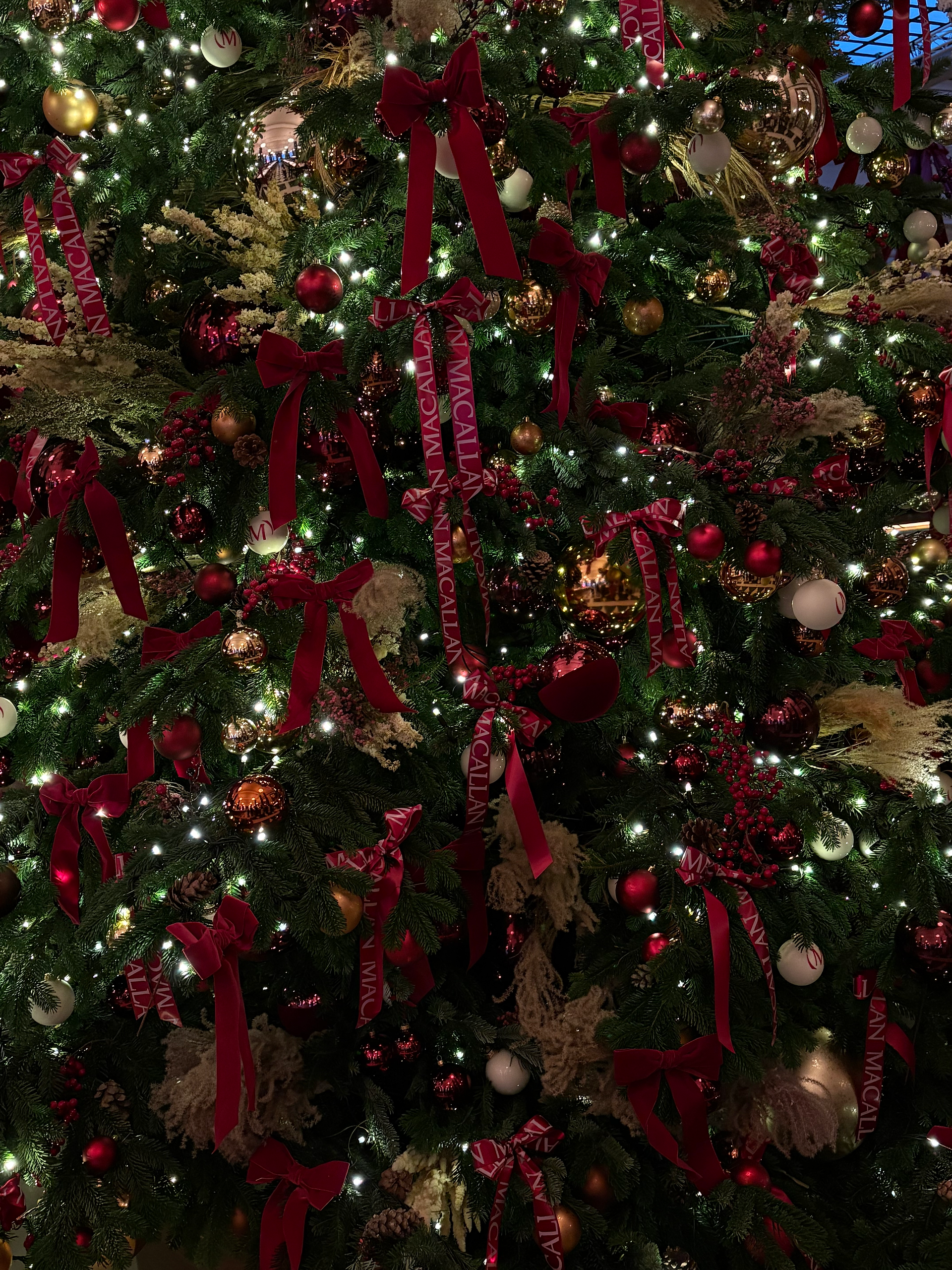 The Ned London Christmas Tree bespoke Bows
