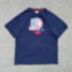 Front of a blue Nike basketball shirt.