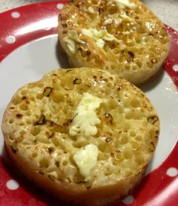 Buttered Crumpets