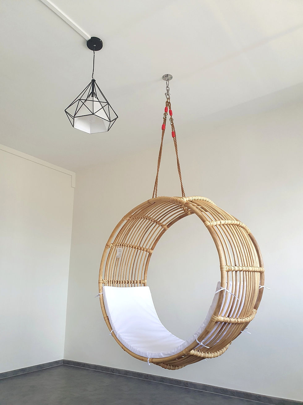 Thumbnail: [Pre-order 4-8 weeks] Island Living Patio Hanging Chair (SyntheticRattan+Metal)